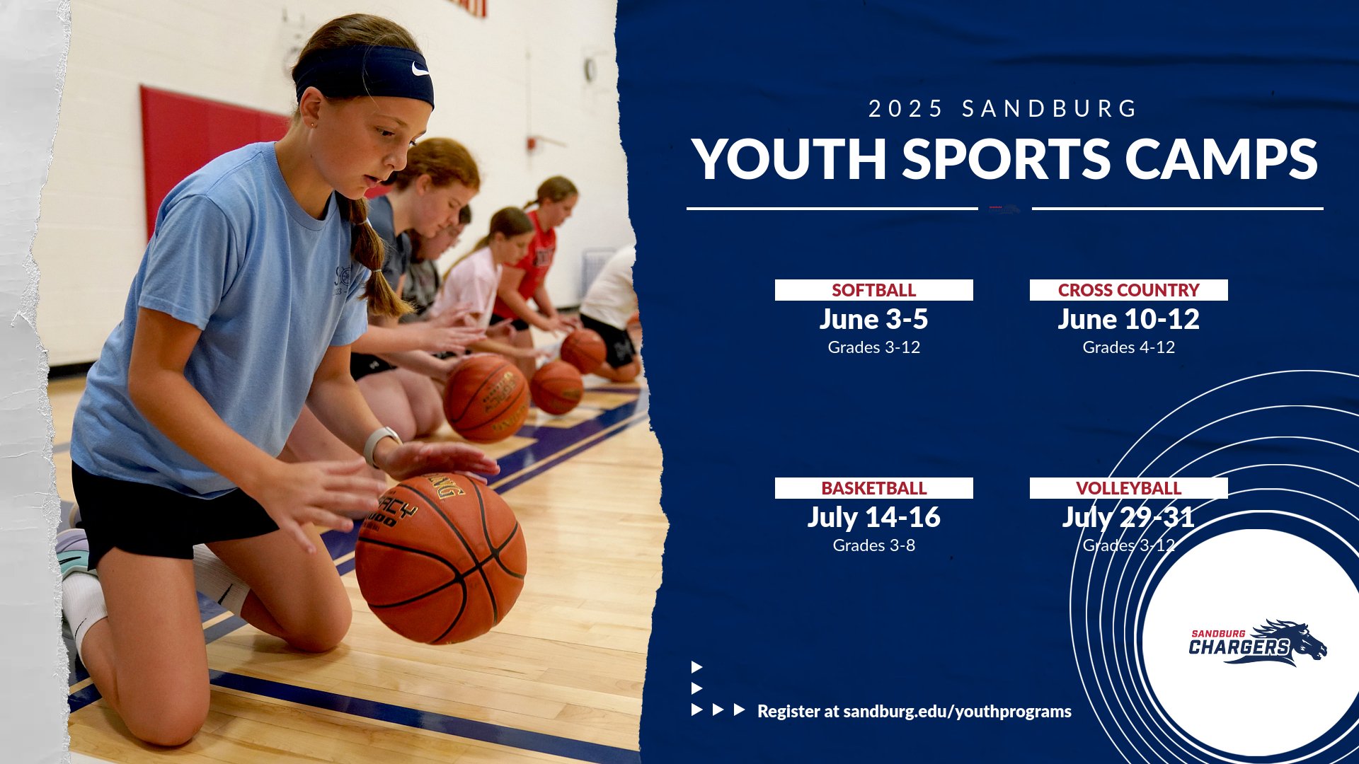 Sandburg youth camps this summer for softball, cross country, basketball, volleyball