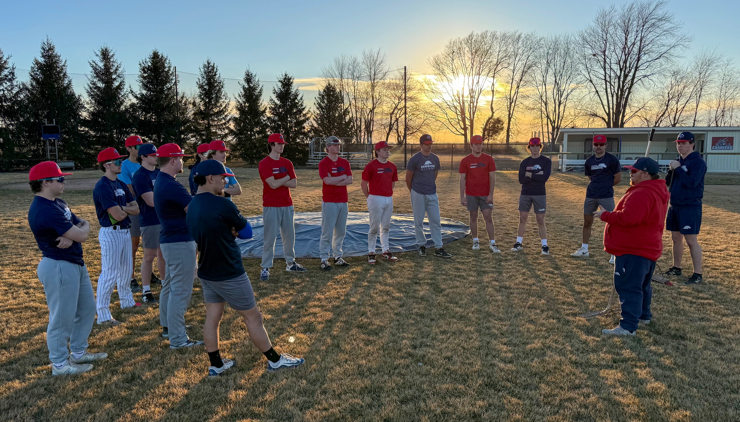 Baseball & softball February outdoor practice
