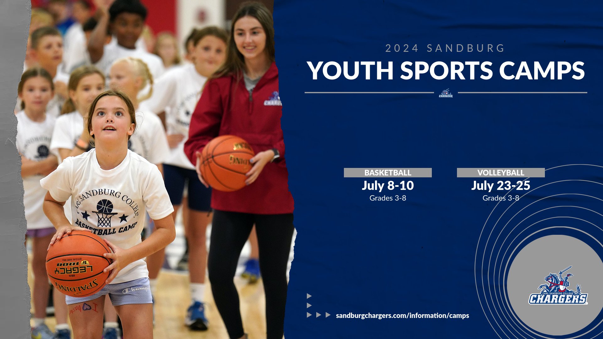 Sandburg youth sports camps this summer for basketball, volleyball