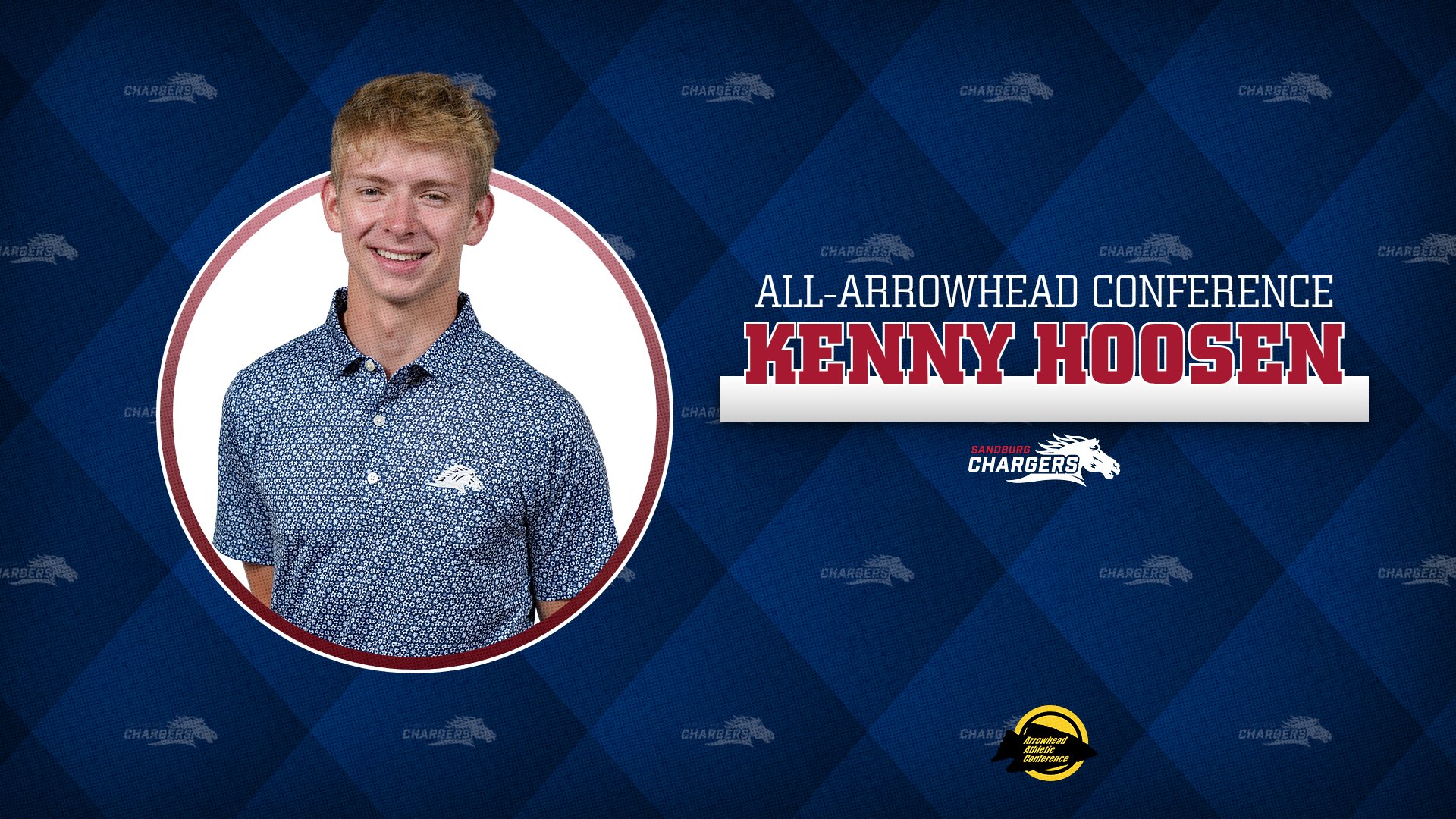Hoosen ties for 8th, earns All-Arrowhead spot at conference championship