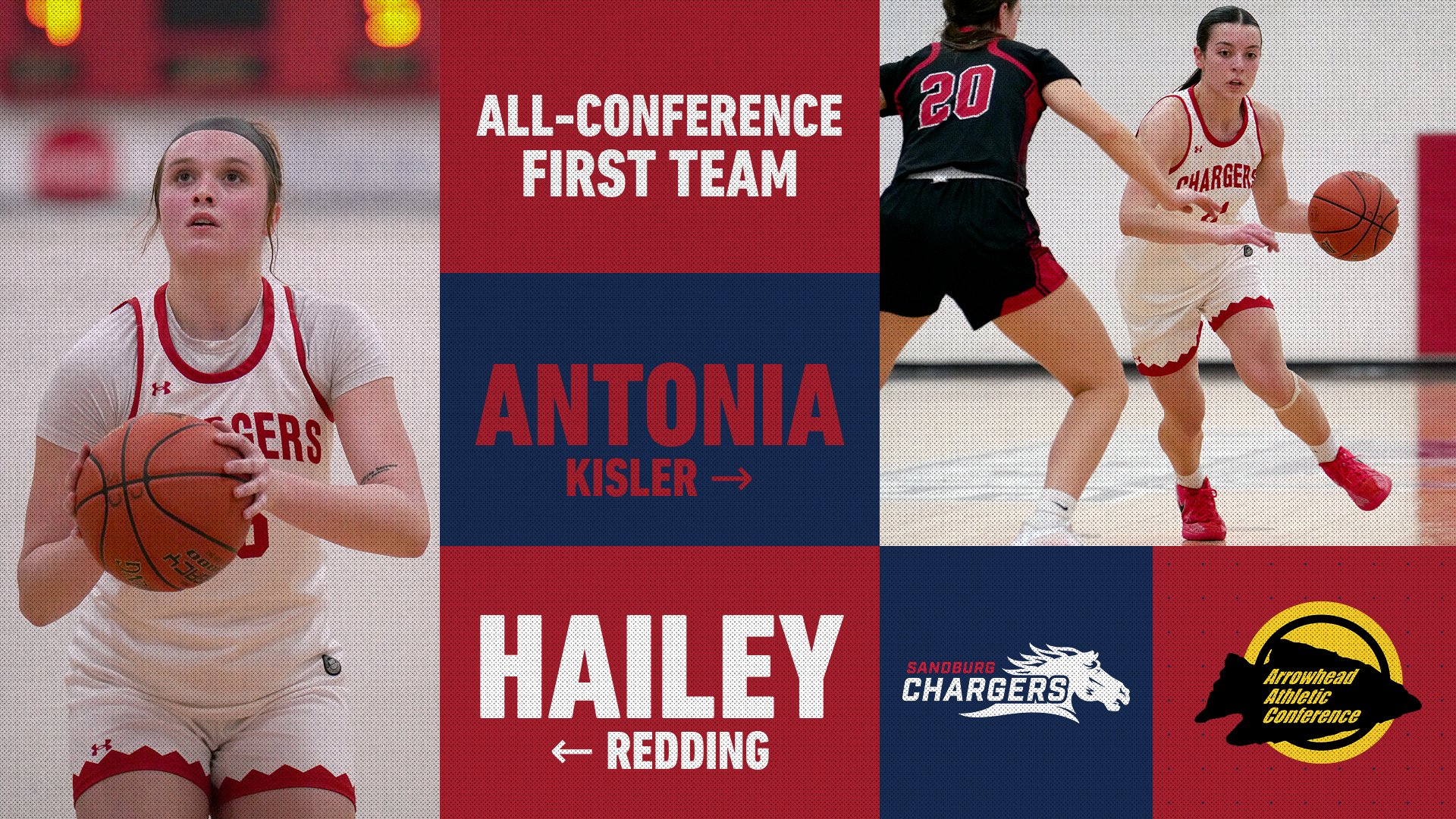Kisler, Redding voted All-Arrowhead Conference 1st team after leading Chargers to&nbsp;3rd&nbsp;straight&nbsp;title