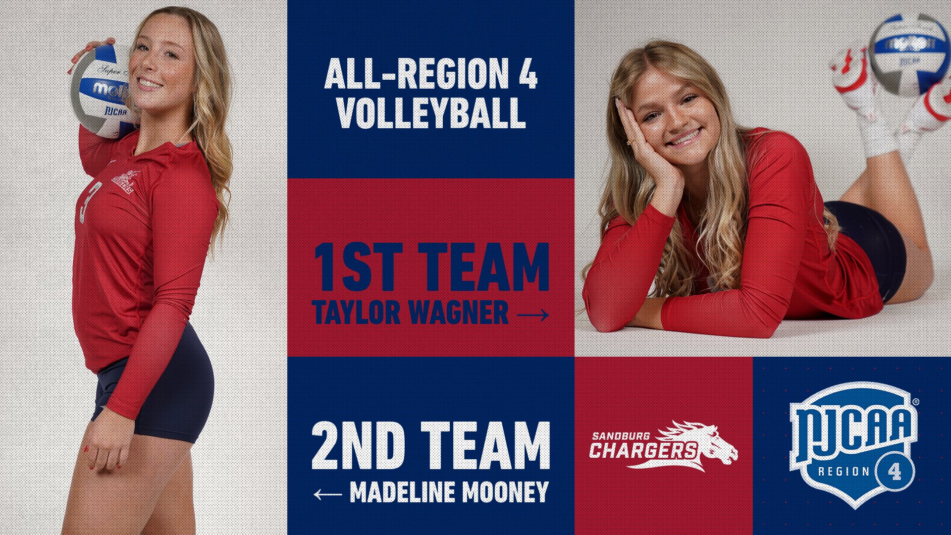 Sandburg volleyball&rsquo;s Wagner, Mooney voted to All-Region 4 Team